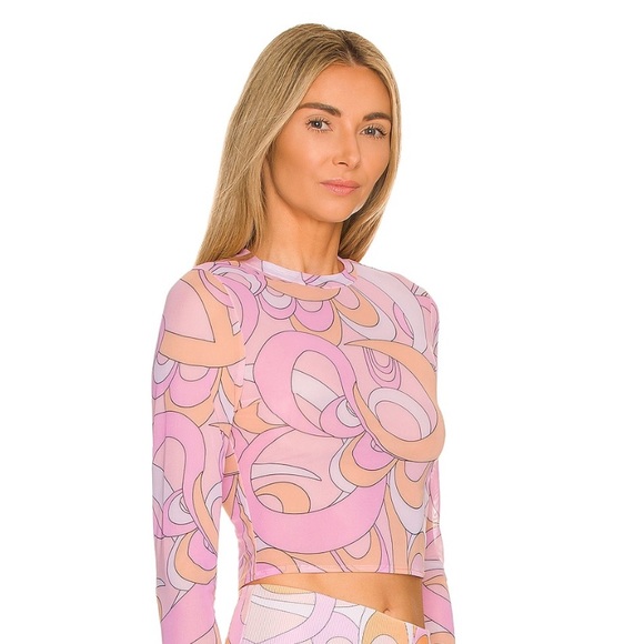 Onzie Sheer Lotus Crop Top - Picture 3 of 6